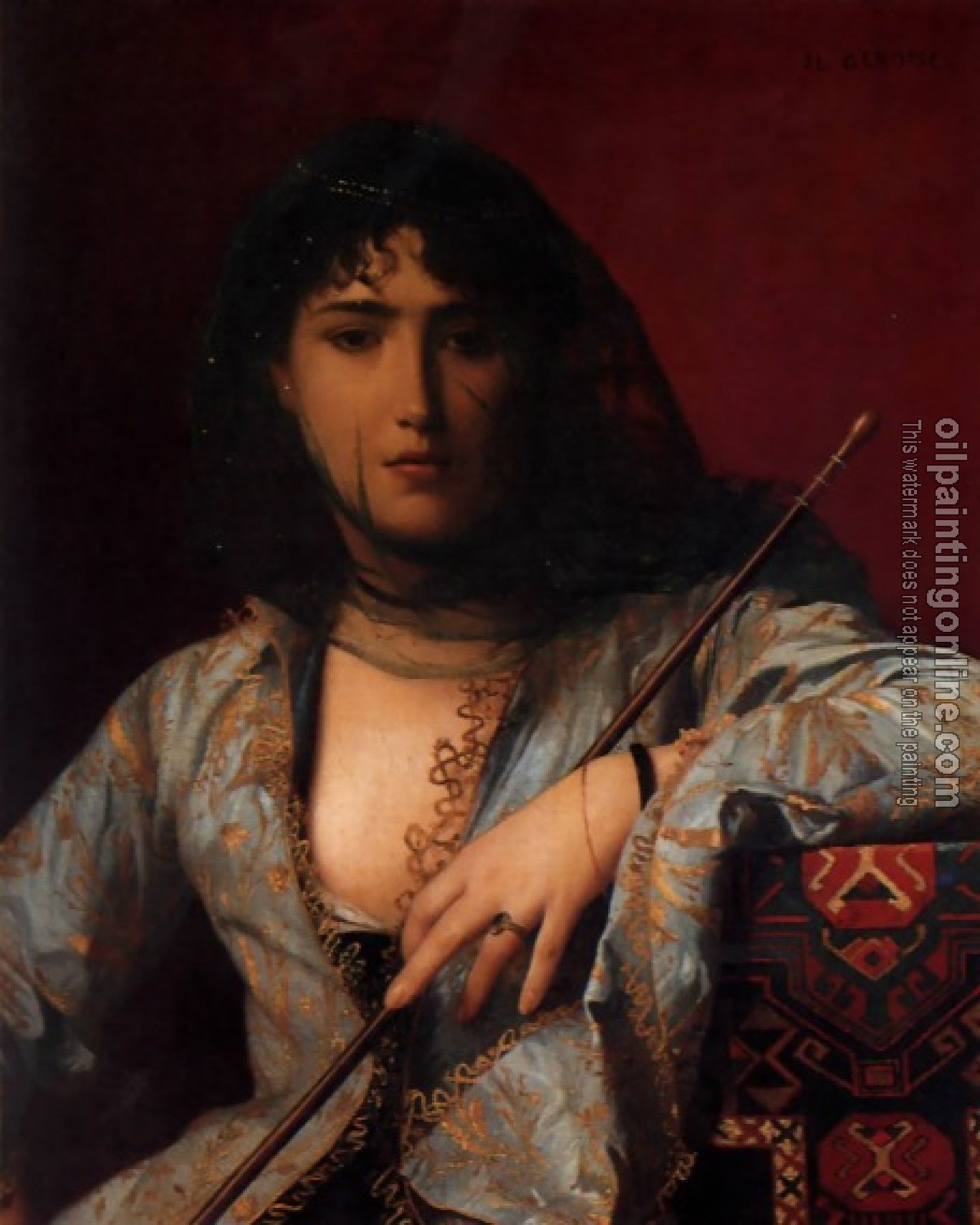 Gerome, Jean-Leon - Veiled Circassian Woman